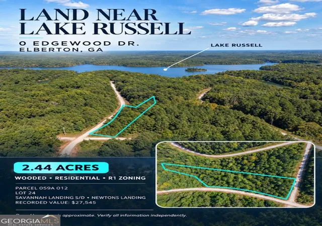 Photo 1 of Land for sale at 24 Edgewood Tr, Elberton, GA 30635 | MLS# 10844946 | Listing updated on 2026-09-15