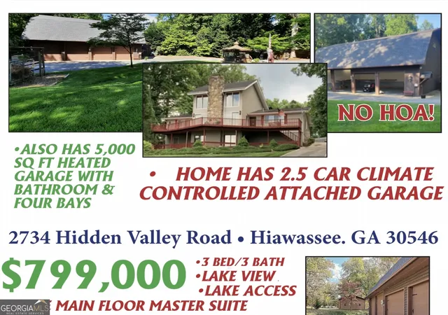 Photo 1 of Single family home for sale at 2734 Hidden Valley Rd, Hiawassee, GA 30546 | MLS# 10837048 | Listing updated on 2026-09-01