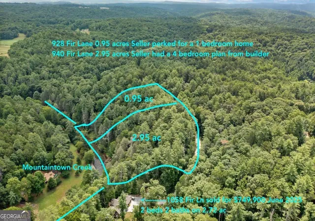 Photo 2 of Land for sale at 928 Fir Ln #3624, Ellijay, GA 30540 | MLS# 10838037 | Listing updated on 2026-09-16
