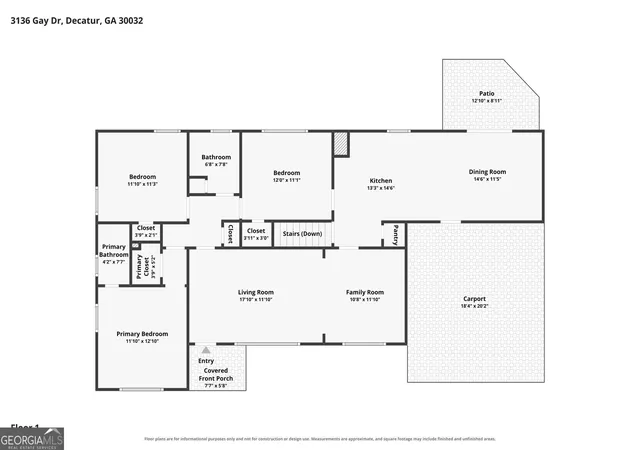 Photo 3 of Single family home for sale at 3136 Gay Dr, Decatur, GA 30032 | MLS# 10838264 | Listing updated on 2026-10-05