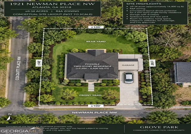 Photo 3 of Land for sale at 1921 Newman Pl NW, Atlanta, GA 30318 | MLS# 10846335 | Listing updated on 2026-09-30