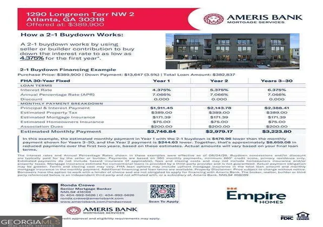 Listing Photo 2 - Condo for sale in building located at 1290 Longreen Ter NW, Atlanta, GA 30318 - Unit #2