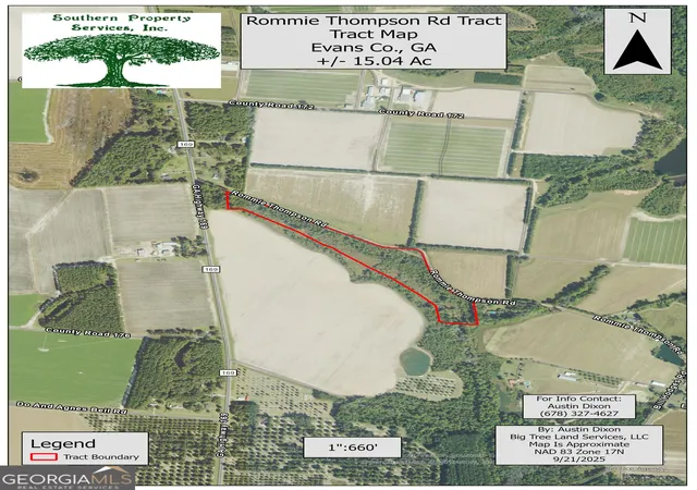 Photo 1 of Land for sale at 0 Rommie Thompson Rd, Claxton, GA 30417 | MLS# 10850599 | Listing updated on 2026-10-06