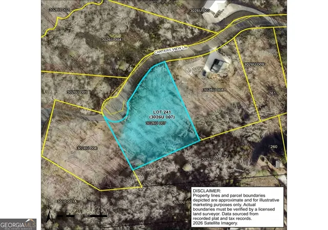 Photo 2 of Land for sale at Lot 241 Carters View Ln, Ellijay, GA 30540 | MLS# 10840159 | Listing updated on 2026-09-18