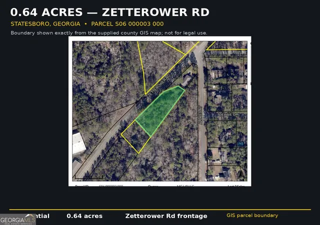 Land for sale at 0 Zetterower Rd, Statesboro, GA 30458 | MLS# 10843149