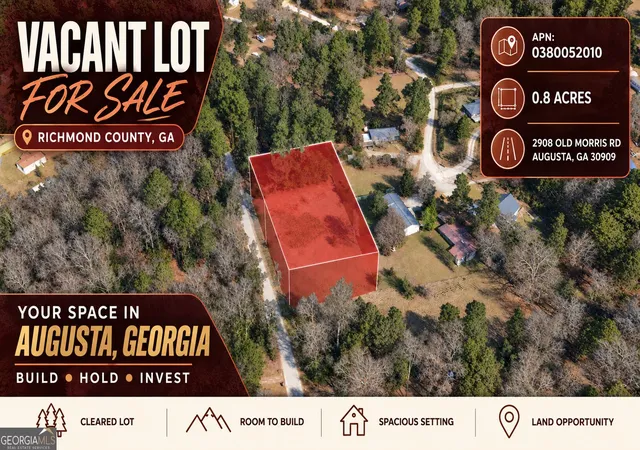Land for sale at 2908 Old Morris Rd, Augusta, GA 30909 | MLS# 10829527