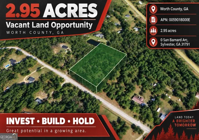 Photo 1 of Land for sale at 0 San Barnard Arc, Sylvester, GA 31791 | MLS# 10849273 | Listing updated on 2026-10-13