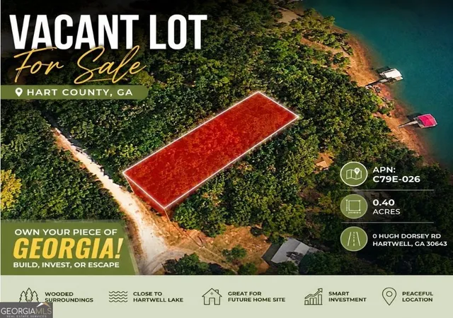 Photo 1 of Land for sale at 0 Hugh Dorsey Rd, Hartwell, GA 30643 | MLS# 10824800 | Listing updated on 2026-09-17