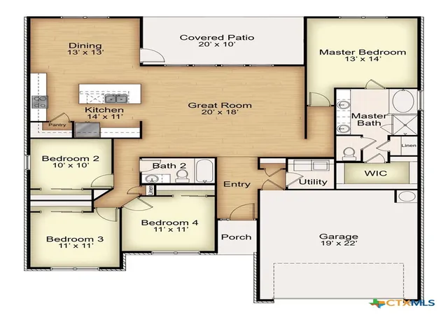 Photo 3 of Single family home for sale at 7110 Touchstone Dr, Temple, TX 76502 | MLS# 592343 | Listing updated on 2026-09-25