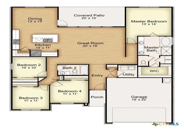 Photo 3 of Single family home for sale at 7106 Touchstone Dr, Temple, TX 76502 | MLS# 592369 | Listing updated on 2026-09-25