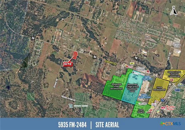 Photo 2 of Land for sale at 5935 Fm 2484, Salado, TX 76571 | MLS# 612669 | Listing updated on 2026-08-25