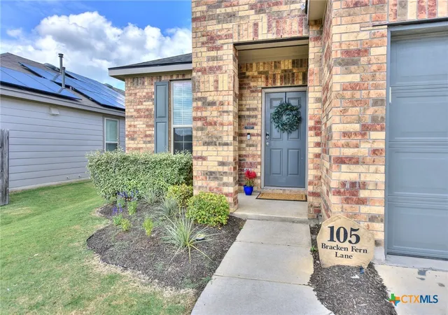 Photo 1 of Single family home for sale at 105 Bracken Fern Ln, Georgetown, TX 78626 | MLS# 619996 | Listing updated on 2026-09-15