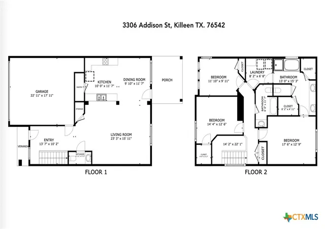 Photo 4 of Single family home for sale at 3306 Addison St, Killeen, TX 76542 | MLS# 620977 | Listing updated on 2026-09-16