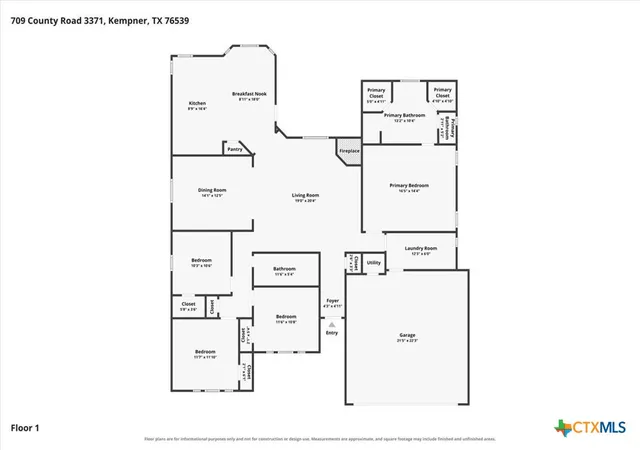 Photo 3 of Single family home for sale at 709 County Road 3371, Kempner, TX 76539 | MLS# 623402 | Listing updated on 2026-08-25
