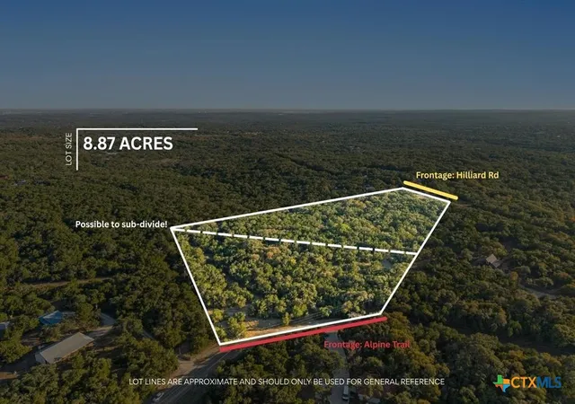 Photo 3 of Land for sale at 2701 Alpine Trl, San Marcos, TX 78666 | MLS# 624783 | Listing updated on 2026-09-11