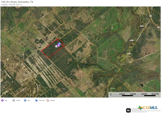 Photo 3 of Land for sale at 745 Orr Rd, Gonzales, TX 78629 | MLS# 624171 | Listing updated on 2026-09-10