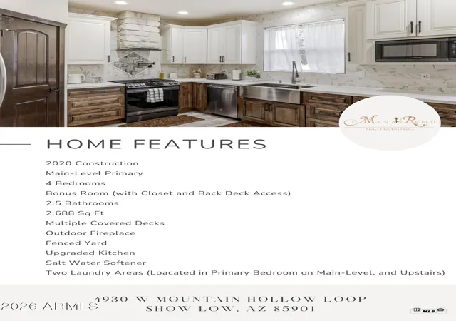 Photo 2 of Sale Pending at 4930 W Mountain Holw Loop, Show Low, AZ 85901 | MLS# 7020898 | Listing updated on 2026-09-08