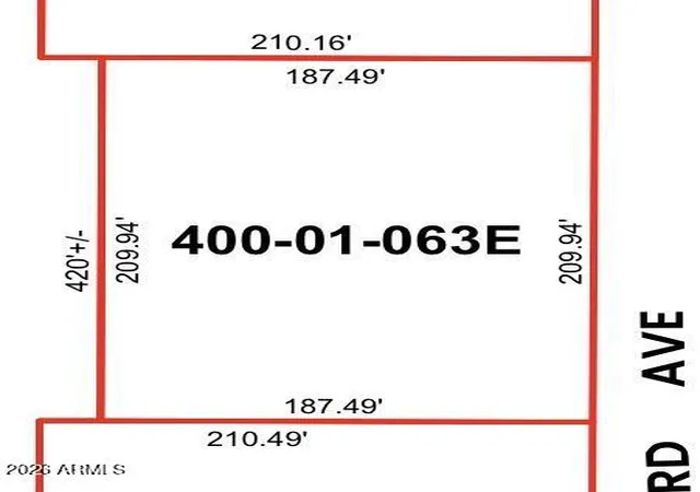 Photo 3 of Land for sale at 000 S 133rd Avenue, Goodyear, AZ 85338 | MLS# 7074596 | Listing updated on 2026-09-02