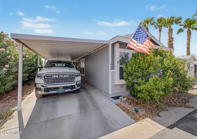 Photo 1 of Manufactured home for sale at 8865 E Baseline Rd #439, Mesa, AZ 85209 | MLS# 7075832 | Listing updated on 2026-09-17