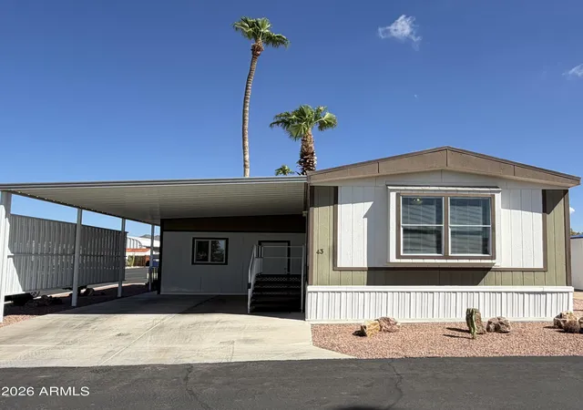 Photo 1 of Manufactured home for sale at 1804 W Tepee St #43, Apache Junction, AZ 85120 | MLS# 7076021 | Listing updated on 2026-09-08