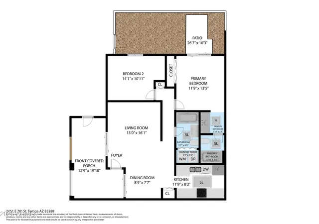 Photo 2 of Townhouse for sale at 2451 E 7th Street, Tempe, AZ 85288 | MLS# 7076448 | Listing updated on 2026-09-14
