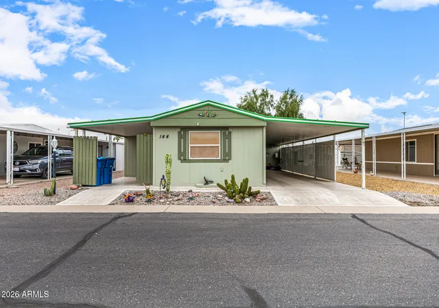 Photo 1 of Manufactured home for sale at 834 S Meridian Rd #144, Apache Junction, AZ 85120 | MLS# 7076466 | Listing updated on 2026-09-08