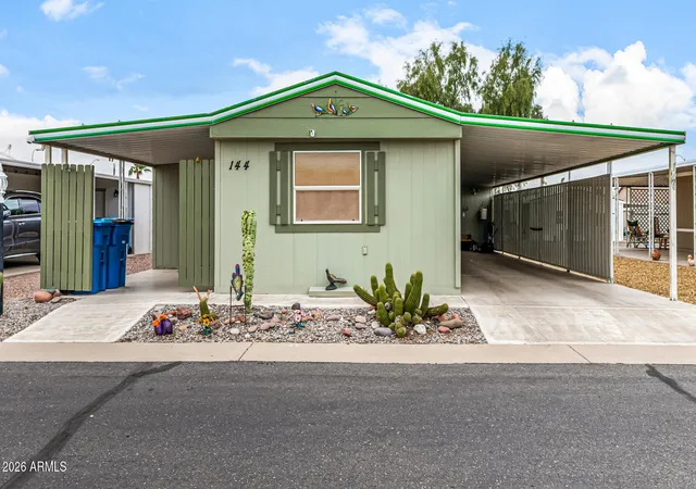 Photo 2 of Manufactured home for sale at 834 S Meridian Rd #144, Apache Junction, AZ 85120 | MLS# 7076466 | Listing updated on 2026-09-08
