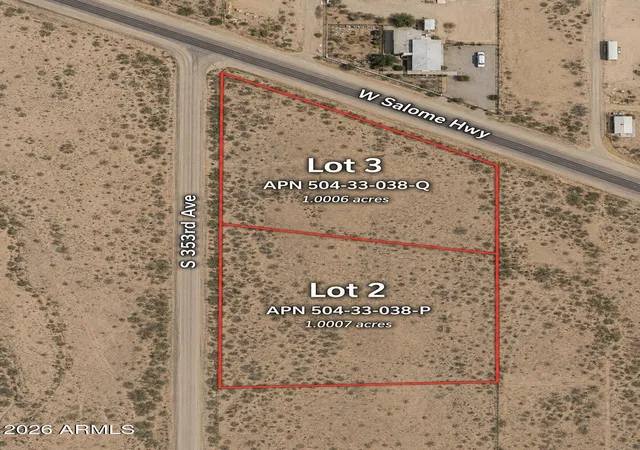 Photo 4 of Land for sale at 35563 W Salome Hwy #2, Tonopah, AZ 85354 | MLS# 7076207 | Listing updated on 2026-09-05