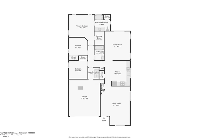 Photo 2 of Single family home for sale at 16636 W Latham St, Goodyear, AZ 85338 | MLS# 7078025 | Listing updated on 2026-10-06