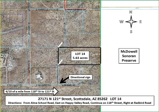 Land for sale at 27171 N 121 Street, Scottsdale, AZ 85262 | MLS# 7079013