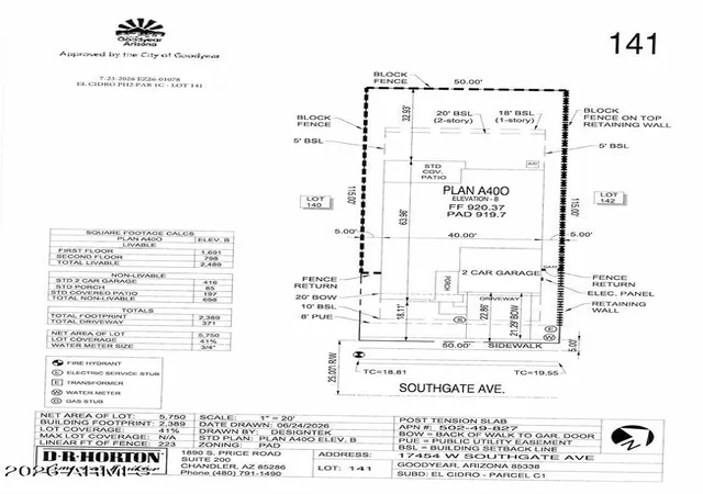 Photo 3 of Single family home for sale at 17454 W Southgate Ave, Goodyear, AZ 85338 | MLS# 7098424 | Listing updated on 2026-10-30