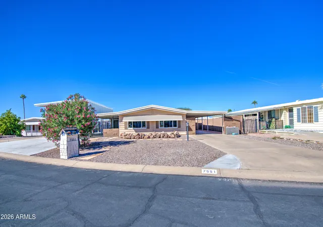 Photo 2 of Manufactured home for sale at 7551 E Arbor Ave, Mesa, AZ 85208 | MLS# 7099653 | Listing updated on 2026-10-29