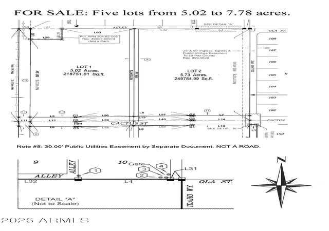 Photo 3 of Land for sale at Lot 3 Idaho Way #3, Salome, AZ 85348 | MLS# 7099708 | Listing updated on 2026-10-28