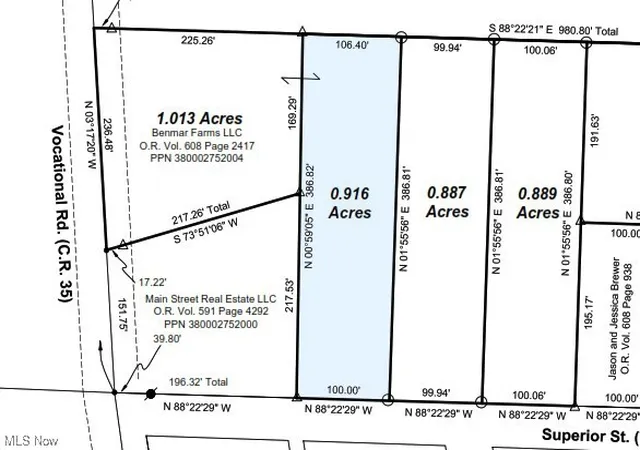 Photo 1 of Land for sale at 0 Superior St #0.916 acres, Buffalo, OH 43722 | MLS# 5180259 | Listing updated on 2026-09-03