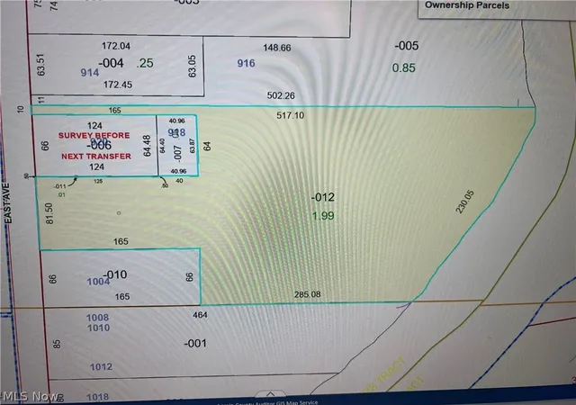 Photo 4 of Land for sale at V/l E Ave, Elyria, OH 44035 | MLS# 5193131 | Listing updated on 2026-09-11