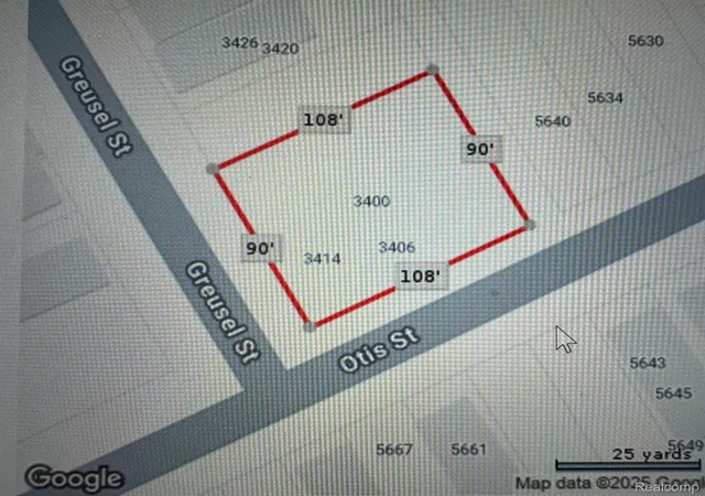Photo 2 of Land for sale at 3400 Greusel St, Detroit, MI 48210 | MLS# 20250003041 | Listing updated on 2026-09-11