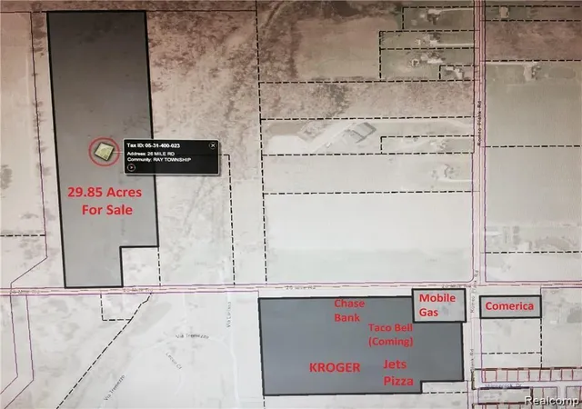 Photo 2 of Land for sale at 000 26 Mile Rd, Ray Township Macomb, MI 48096 | MLS# 20251041254 | Listing updated on 2026-10-08