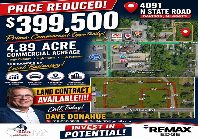 Photo 4 of Land for sale at 4091 N State Rd, Davison, MI 48423 | MLS# 5050200742 | Listing updated on 2026-09-04
