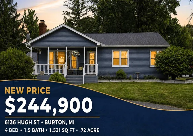 Photo 1 of Single family home for sale at 6136 Hugh St, Burton, MI 48509 | MLS# 5050218749 | Listing updated on 2026-09-09