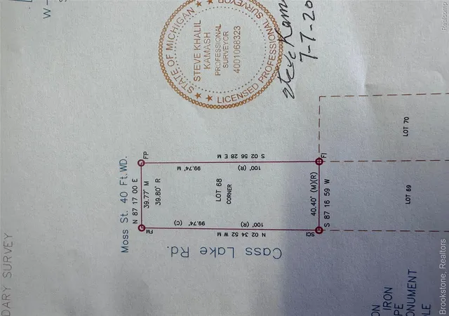 Photo 3 of Land for sale at 000 Moss St, Keego Harbor, MI 48320 | MLS# 20261069172 | Listing updated on 2026-09-11