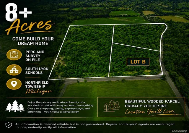 Land for sale at Lot B Nollar Rd, NorthfieldTownship_Washtenaw, MI 48178 | MLS# 20261070877