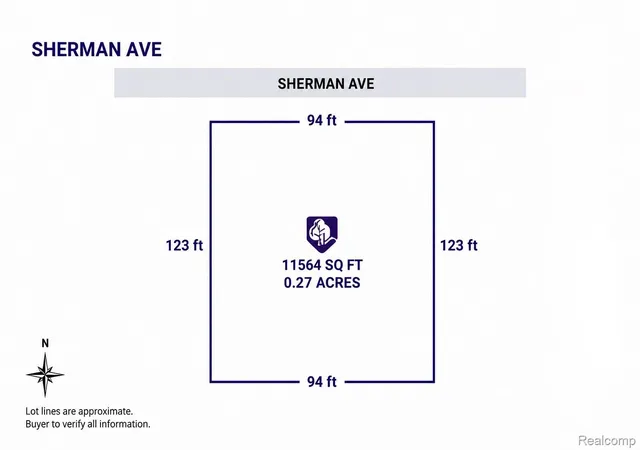 Photo 1 of Land for sale at 11582 Sherman Ave, Warren, MI 48089 | MLS# 20261070991 | Listing updated on 2026-09-06
