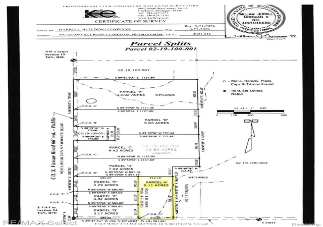 Photo 2 of Land for sale at Lot H Mccandlish Rd, Grand Blanc, MI 48439 | MLS# 20261072239 | Listing updated on 2026-10-09