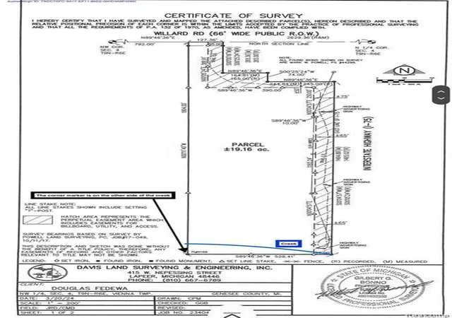 Photo 3 of Land for sale at 4441 W Willard Rd, Birch Run, MI 48415 | MLS# 20261072705 | Listing updated on 2026-09-11