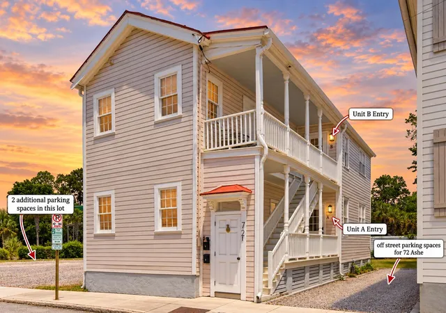 Photo 1 of Single family home for sale at 72 Ashe St #A-B, Charleston, SC 29403 | MLS# 26027671 | Listing updated on 2026-10-07