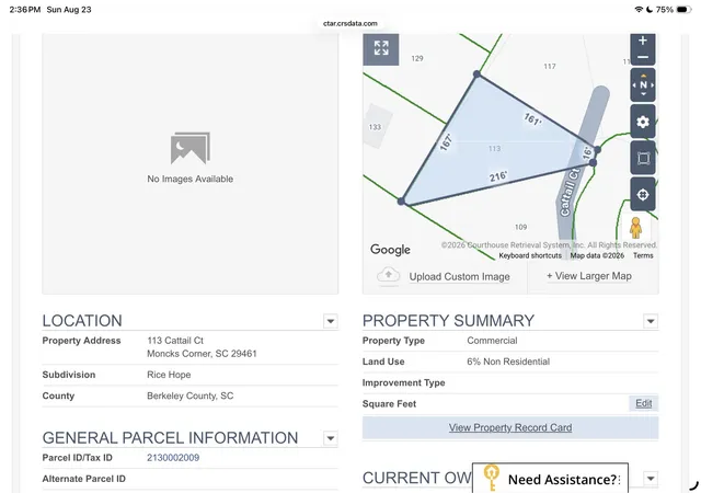 Photo 4 of Land for sale at 109 Cattail Ct, Moncks Corner, SC 29461 | MLS# 26025219 | Listing updated on 2026-09-09