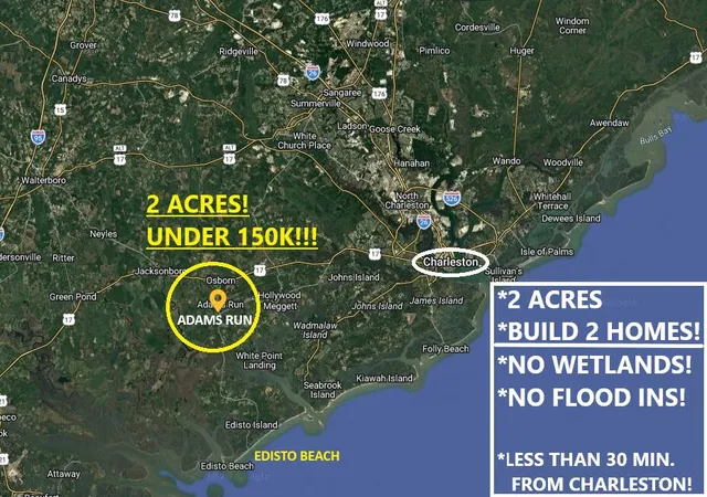 Photo 1 of Land for sale at 4937 Highway 174, Hollywood, SC 29449 | MLS# 26025638 | Listing updated on 2026-09-16