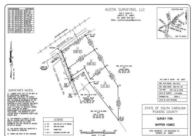 Photo 2 of Manufactured home for sale at Lot 2   Old Schoolhouse (pt Of 170 Railroad St) Rd, Liberty, SC 29657 | MLS# 20304716 | Listing updated on 2026-10-14