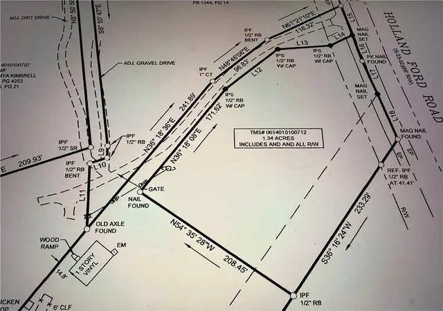Photo 3 of Land for sale at 720 Holland Frd Rd, Pelzer, SC 29669 | MLS# 20307237 | Listing updated on 2026-10-12