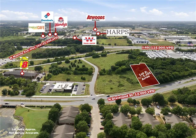 Photo 1 of Land for sale at N Dixieland Rd #2, Lowell, AR 72745 | MLS# 1297183 | Listing updated on 2026-08-28
